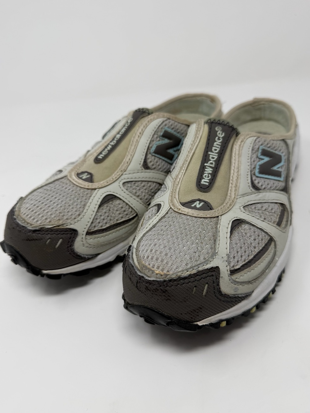 Women’s New Balance Slip-On Athletic Shoes - Gray/Tan Sz.8.5